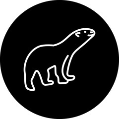 Polar bear Icon Style