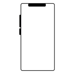 mobile isolated on white background. Vector illustration. 