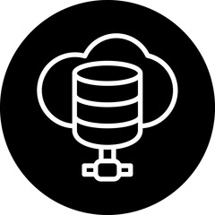 Cloud storage Icon style