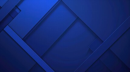 Fototapeta premium Modern cobalt blue background with geometric lines, leaving plenty of room for text in the middle.