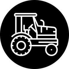 Tractor vector icon style