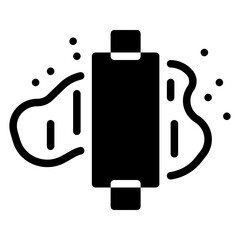 Dough solid icon symbol sign from modern recipe collection in solid style for mobile concept and web apps design. Cooking and kitchen related vector line icon.