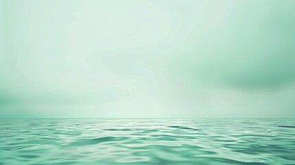 Obraz premium Refreshing seafoam green background, gentle on the eyes, evoking a sense of calmness and relaxation, with space for text at the bottom.