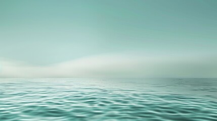 Obraz premium Refreshing seafoam green background, gentle on the eyes, evoking a sense of calmness and relaxation, with space for text at the bottom.