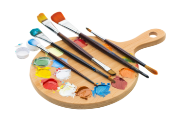 Creative Painting Kits for Couples' Artistic Endeavors Isolated On Transparent Background