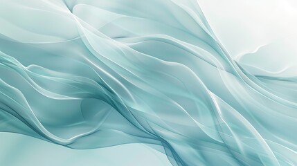 Elegant Light Blue Abstract Background with Smooth Waves and Lines for Web Banners, Posters, Packaging, and Business Cards. Soft Gradient Sky Adds Depth to Design. 