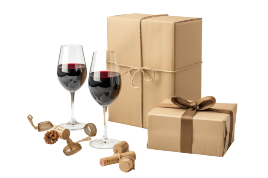 Romantic Date Night Boxes: Intimate Experiences Delivered to Your Door Isolated On Transparent Background
