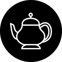 Obraz premium Teapot Icon style