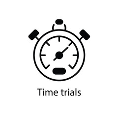 Time trials vector icon