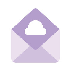 An icon of cloud mail, ready to use and download