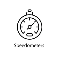 Speedometers vector icon