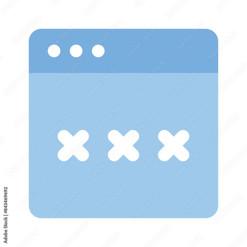 Poster grab this amazing icon of website password in editable style