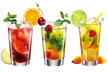 Hosting Summer Cocktail Parties Uncovered: True Depiction Isolated On Transparent Background