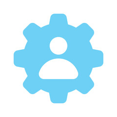 User management icon design, isolated on white background