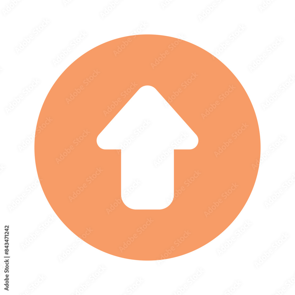 Wall mural ready to use icon of upload in editable style, up for premium use