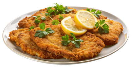 Fried potato pancakes isolated on Transparent background.