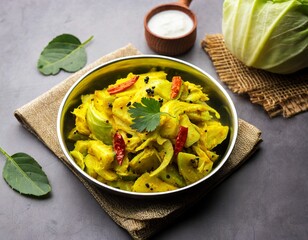 Patta Gobi Sabji OR Cabbage sabzi