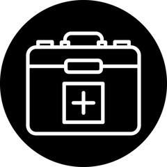 Obraz premium Medical Bag Icon Style