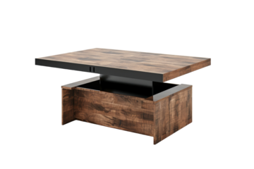 Lift-Top Coffee Tables: Authentic Visual Isolated On Transparent Background
