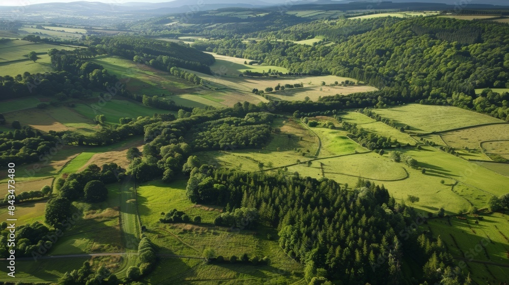 Poster a patchwork of fields and forests are interspersed with s of drumlins creating a harmonious relation