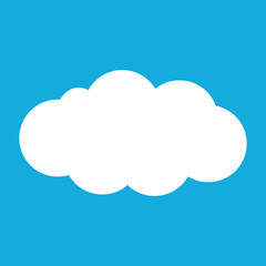 Cloud vector white cloud that is in the blue sky