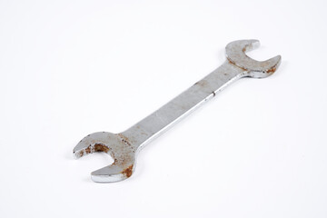 wrenches on white background