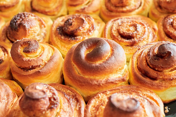 Soft, sweet homemade cinnabon buns