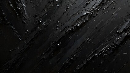 Generative AI A black background covered in vibrant paint splatters, creating a colorful and abstract composition.