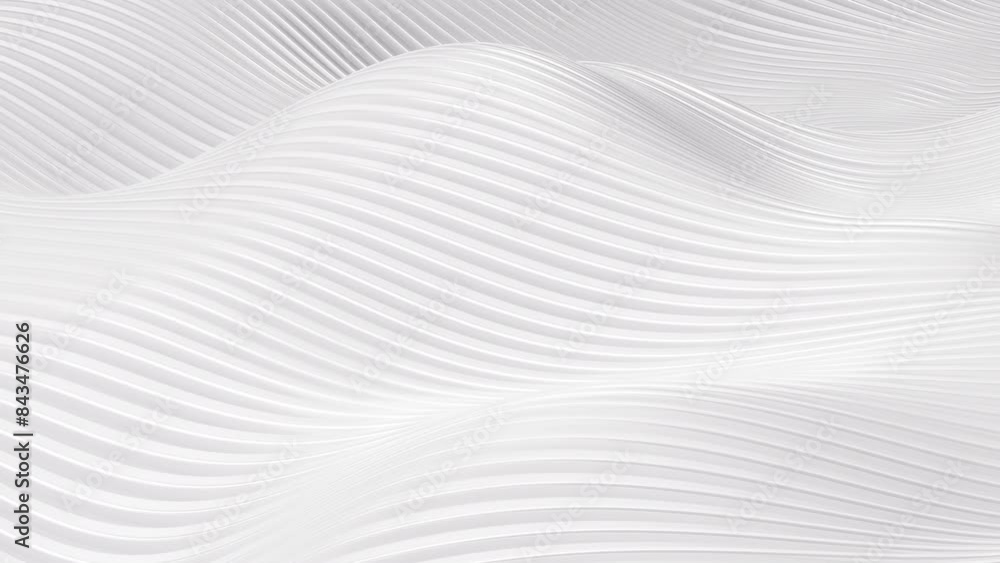 Poster white abstract curve background, 3d rendering.