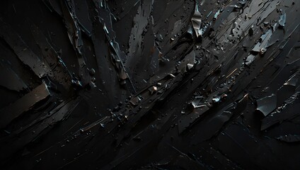Generative AI A black and blue abstract background with numerous scratches, creating a visually dynamic and textured composition.