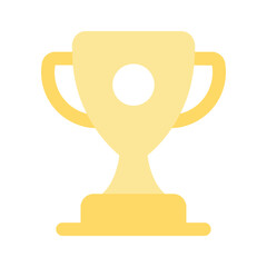 Creatively designed flat icon of trophy in editable style, achievement trophy vector design