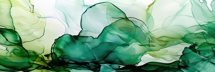 Abstract Watercolor Art With Flowing Textures, In Fluid Greens And Blues, Evoking Movement And Fluidity , HD Wallpapers, Background Image