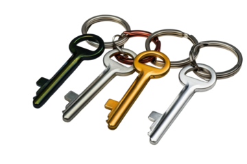 Accurate Image: Isolated Personalized Keychain Feature Isolated On Transparent Background