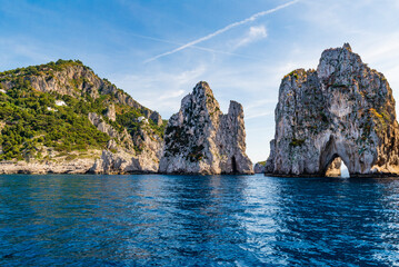 The wonderful island of Capri, amalfi coast, bay of naples, italy