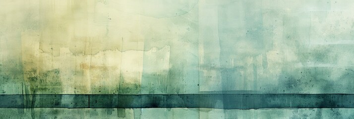 Obraz premium Abstract Watercolor Art With Serene Tones, In Soft Greens And Blues, Evoking Peace And Tranquility , HD Wallpapers, Background Image