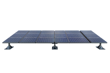 Seamless Solar Solutions: Smart Solar Panels Incorporating Tech Isolated On Transparent Background