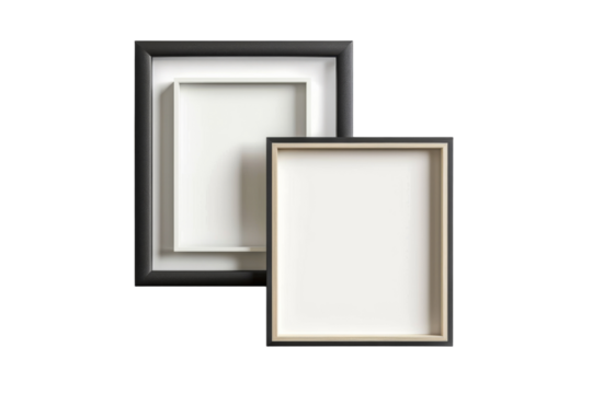 Modern Display: Smart Photo Frames Revolutionized Isolated On Transparent Background - Powered by Adobe