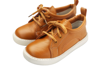 Delicate Footwear: Soft Sole Baby Shoes Revealed Isolated On Transparent Background
