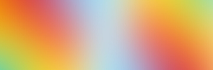 Bright rainbow gradient blurred background. Various bright blurry spots.