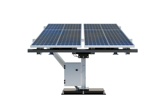Solar Tracking Systems Isolated On Transparent Background