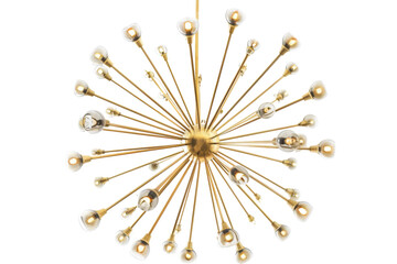 Capturing the Essence: Isolated Sputnik Chandelier Isolated On Transparent Background