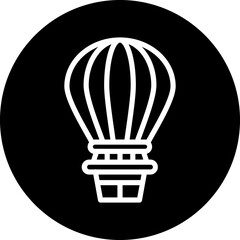 Hot air balloon Icon Style