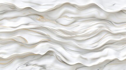 Obraz premium Abstract seamless texture with a luxurious wavy white marble pattern design.