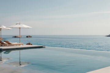 Swimming pool with ocean view, ideal for relaxation and leisure