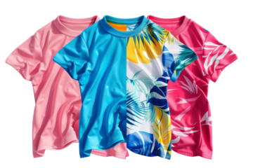 Witnessing Sun Protection Innovation: UV-Protection Swim Shirts Isolated On Transparent Background