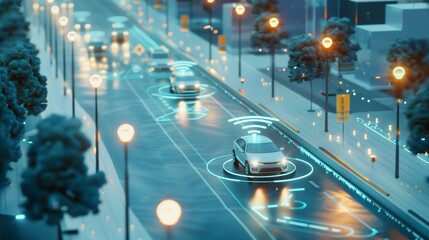 autonomous vehicle using V2X technology