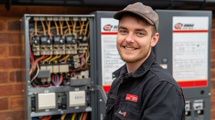 Experienced electrician replacing and upgrading residential electrical outlet fixtures