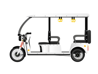 Vector Illustration of Electric Rickshaw