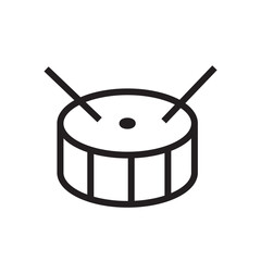 Drums Icon, Perfect for Music and Percussion Graphics