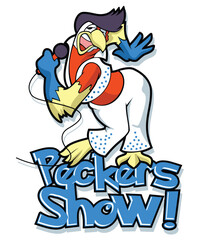 Peckers Vintage Parody Cartoon Illustration
